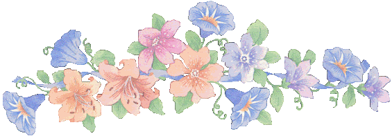 An illustration of colorful lilies.