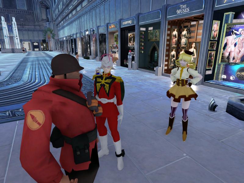 A compressed screenshot from Second Life of my adventures.