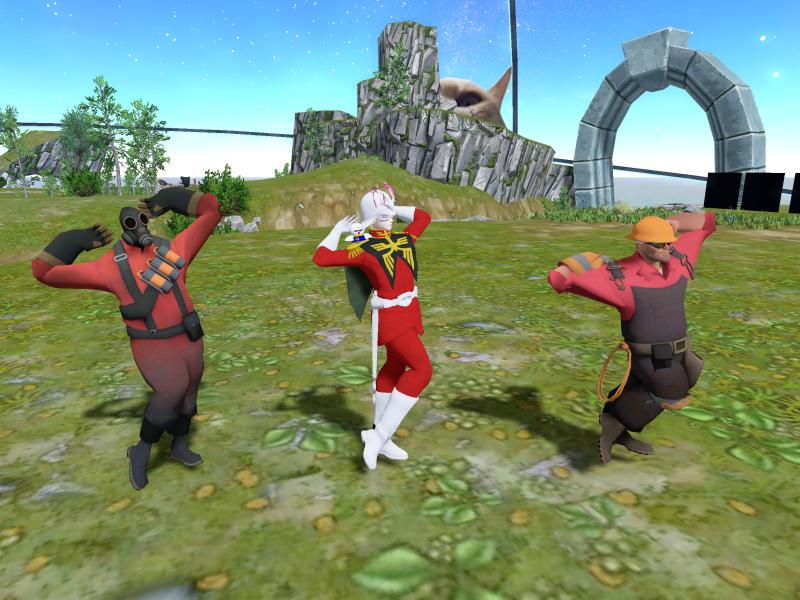 A compressed screenshot from Second Life of my adventures.