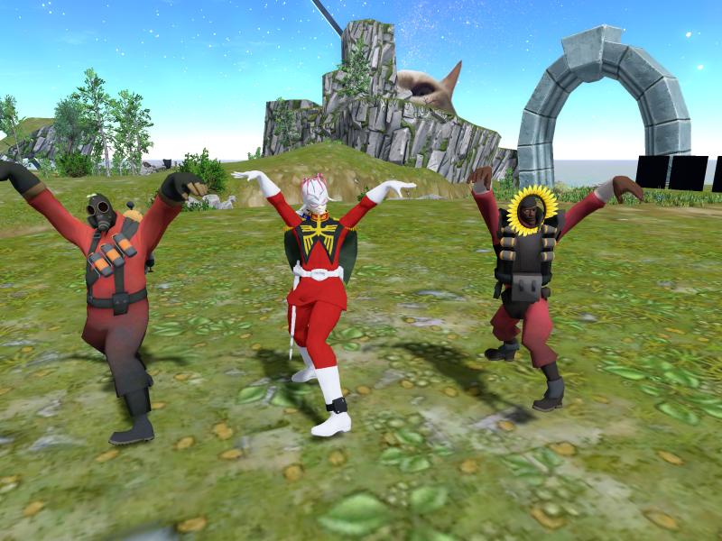 A compressed screenshot from Second Life of my adventures.