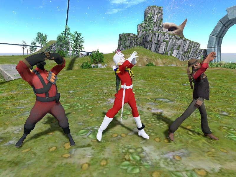 A compressed screenshot from Second Life of my adventures.