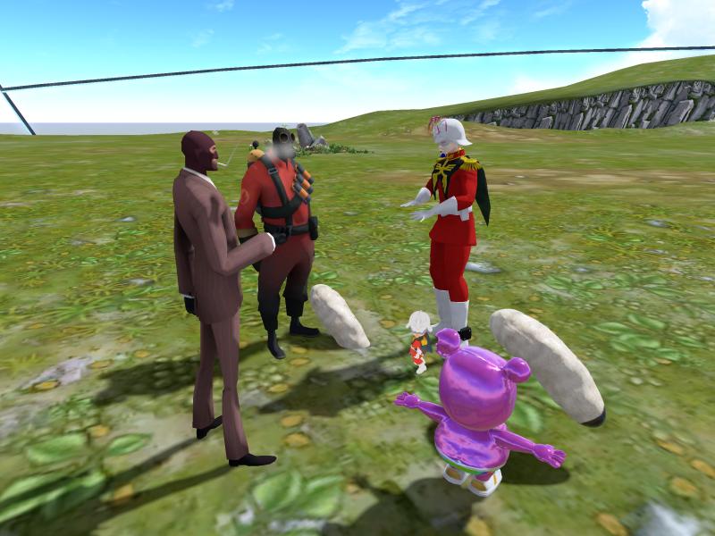 A compressed screenshot from Second Life of my adventures.