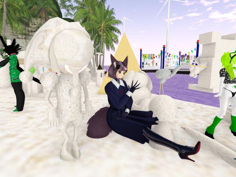 A compressed screenshot from Second Life of my adventures.