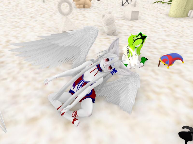 A compressed screenshot from Second Life of my adventures.