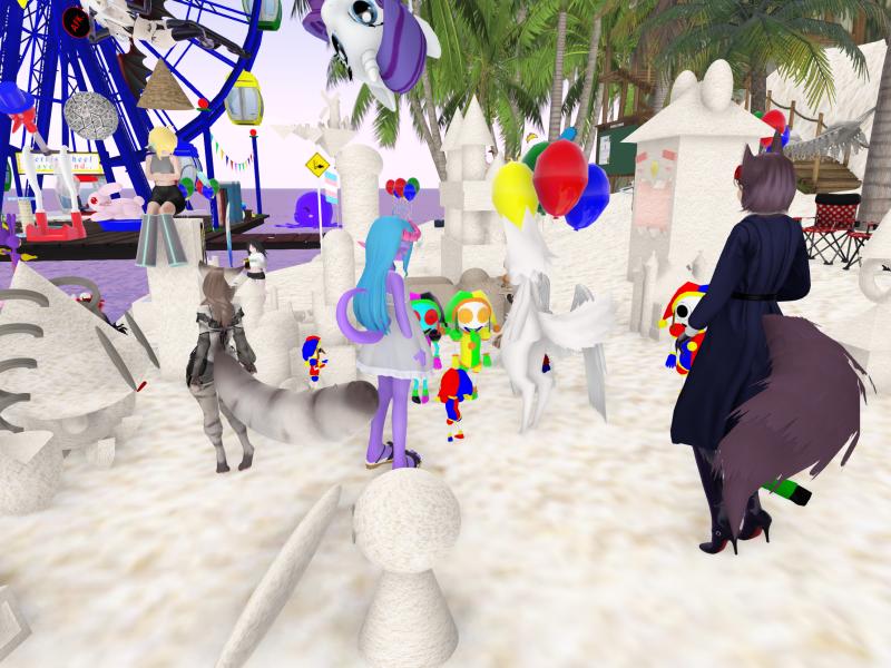 A compressed screenshot from Second Life of my adventures.