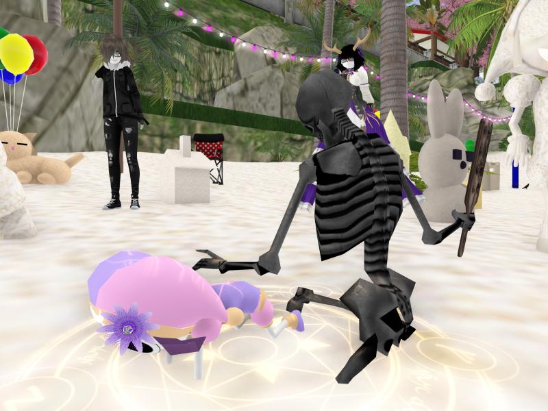 A compressed screenshot from Second Life of my adventures.
