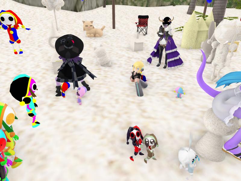 A compressed screenshot from Second Life of my adventures.