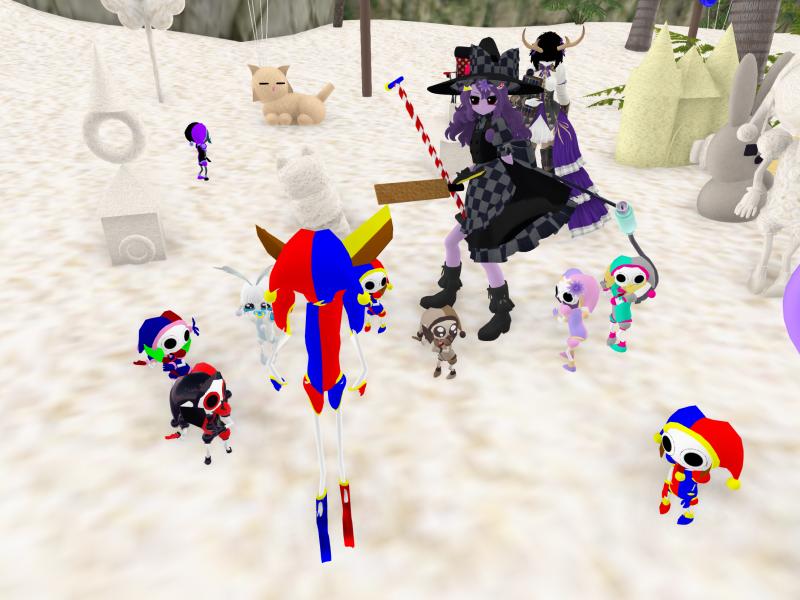 A compressed screenshot from Second Life of my adventures.