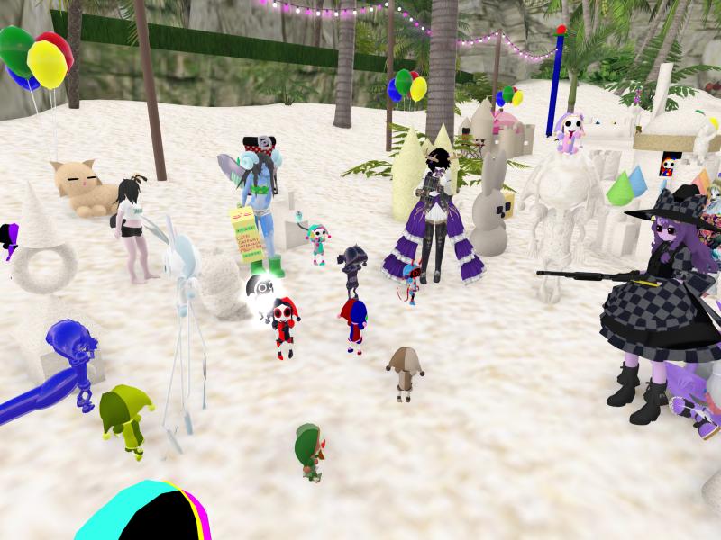 A compressed screenshot from Second Life of my adventures.