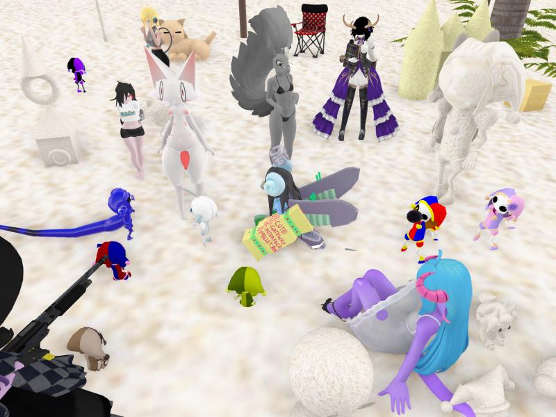 A compressed screenshot from Second Life of my adventures.