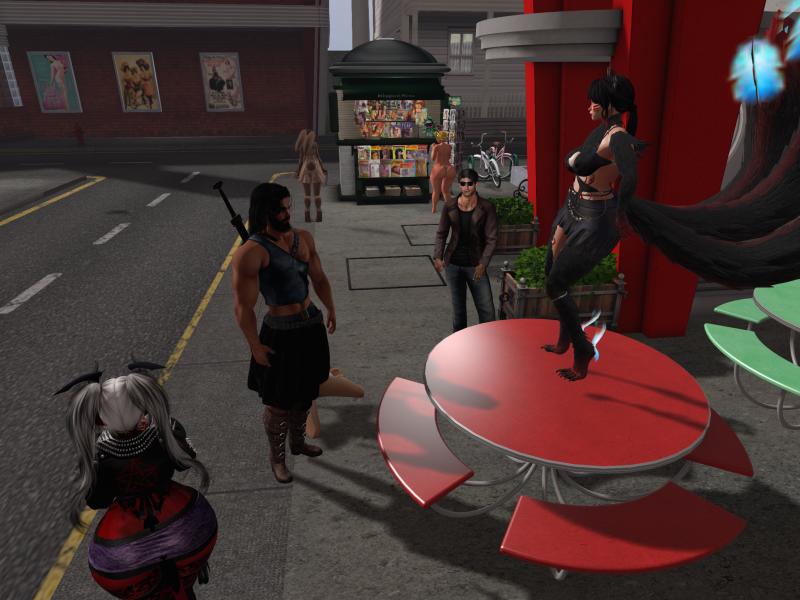 A compressed screenshot from Second Life of my adventures.