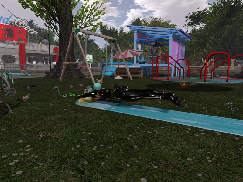 A compressed screenshot from Second Life of my adventures.