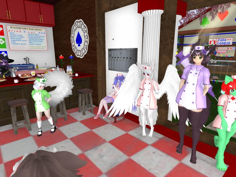A compressed screenshot from Second Life of my adventures.