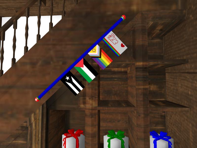 A compressed screenshot from Second Life of my adventures.