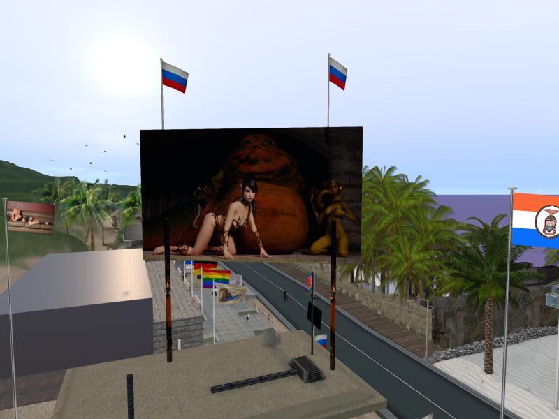 A compressed screenshot from Second Life of my adventures.