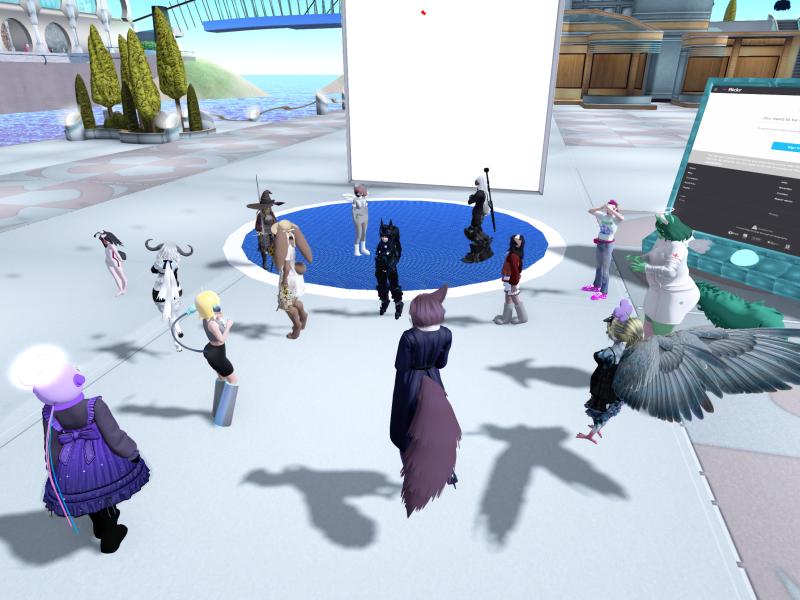 A compressed screenshot from Second Life of my adventures.