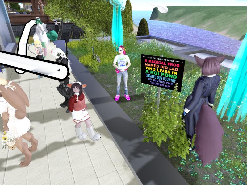A compressed screenshot from Second Life of my adventures.