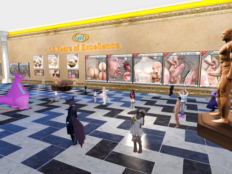 A compressed screenshot from Second Life of my adventures.