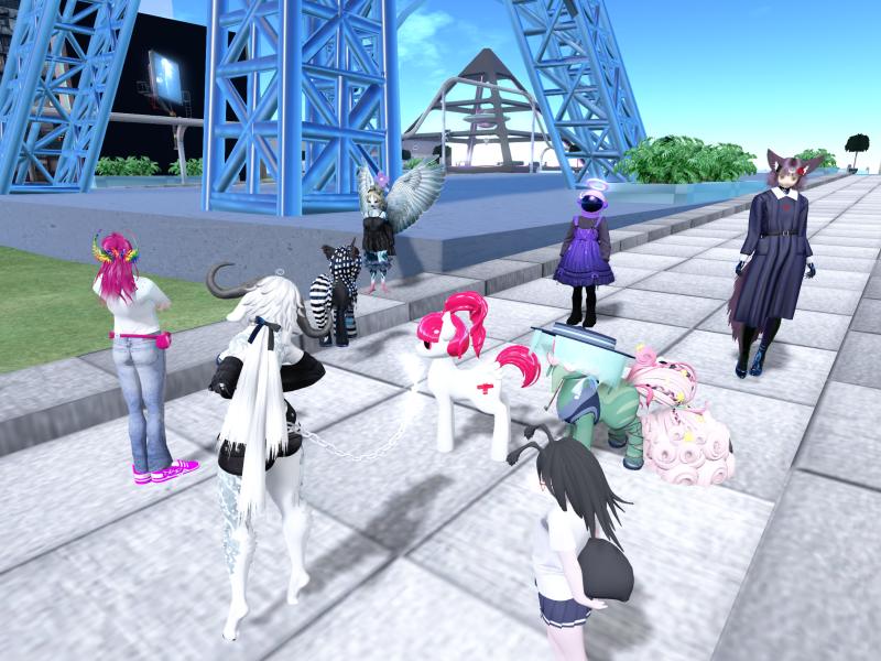 A compressed screenshot from Second Life of my adventures.
