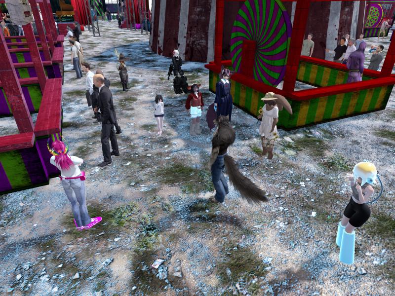 A compressed screenshot from Second Life of my adventures.