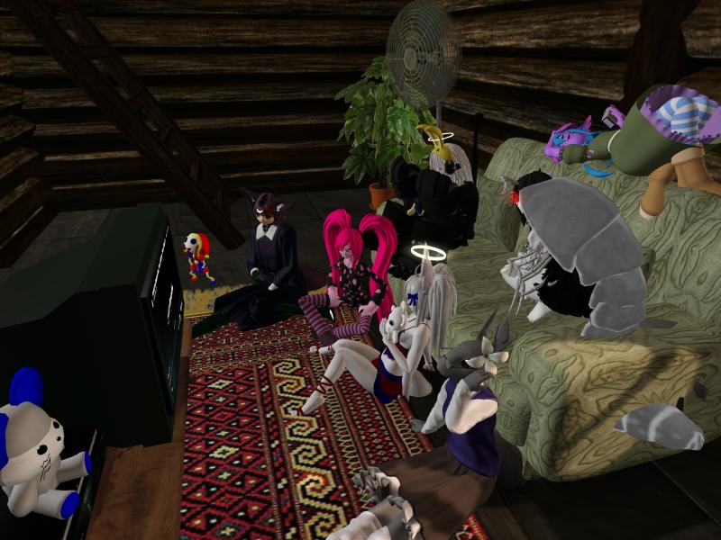 A compressed screenshot from Second Life of my adventures.