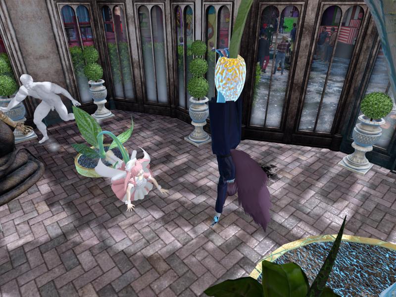A compressed screenshot from Second Life of my adventures.