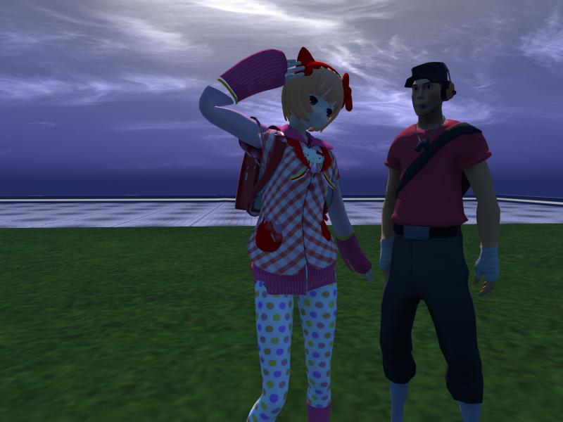A compressed screenshot from Second Life of my adventures.