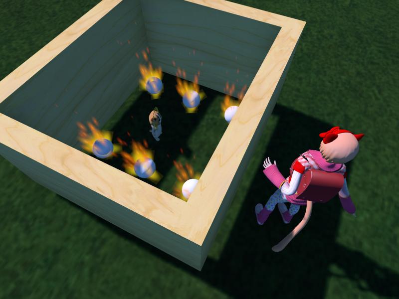 A compressed screenshot from Second Life of my adventures.