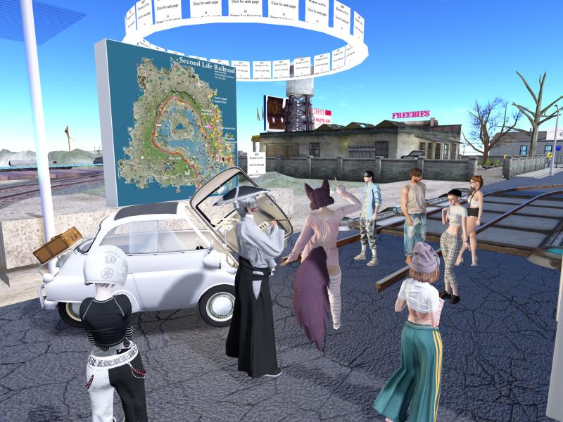 A compressed screenshot from Second Life of my adventures.