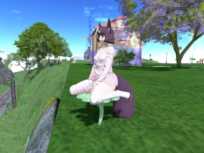A compressed screenshot from Second Life of my adventures.