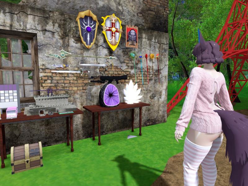 A compressed screenshot from Second Life of my adventures.