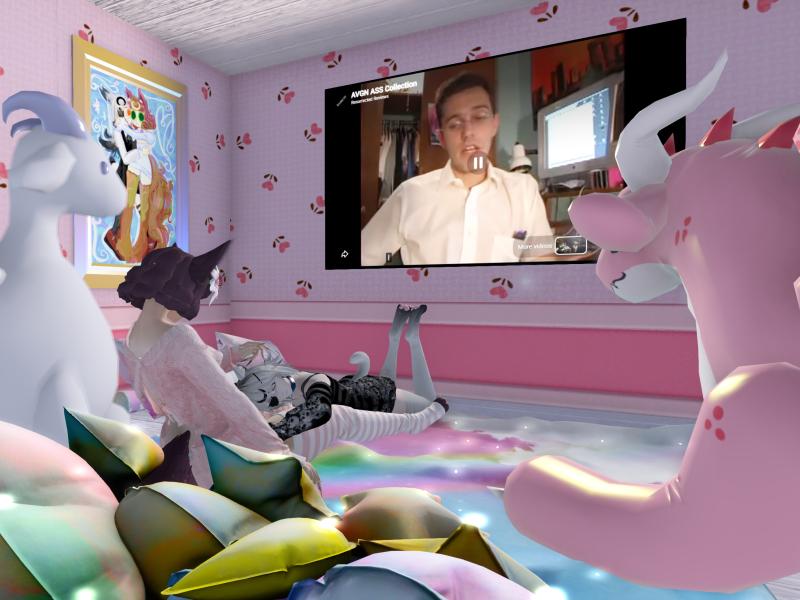 A compressed screenshot from Second Life of my adventures.