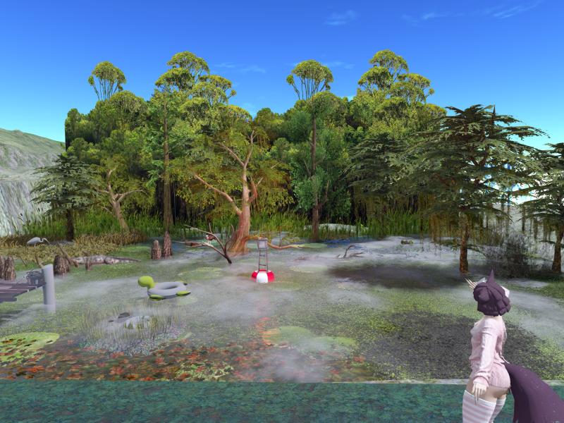 A compressed screenshot from Second Life of my adventures.