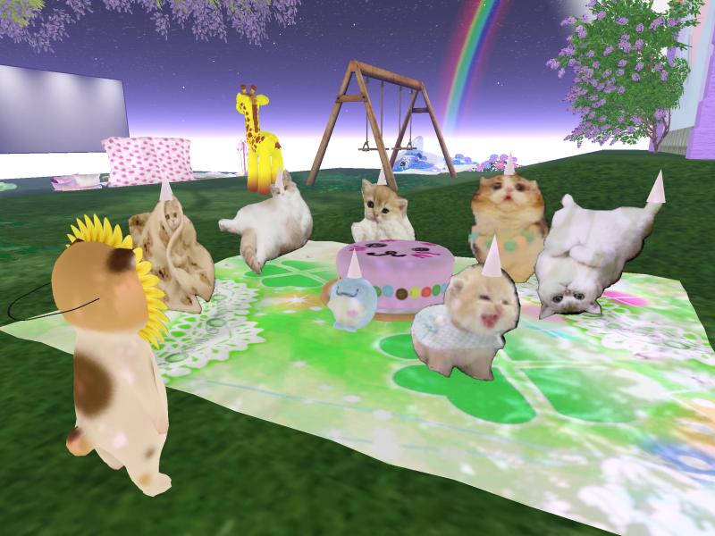 A compressed screenshot from Second Life of my adventures.