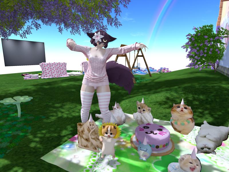 A compressed screenshot from Second Life of my adventures.