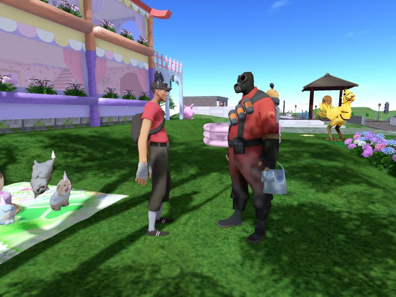 A compressed screenshot from Second Life of my adventures.