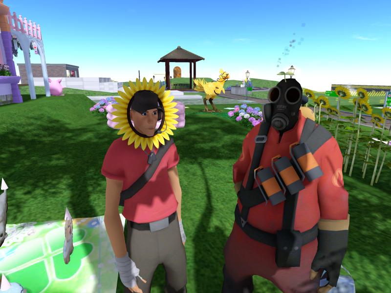 A compressed screenshot from Second Life of my adventures.