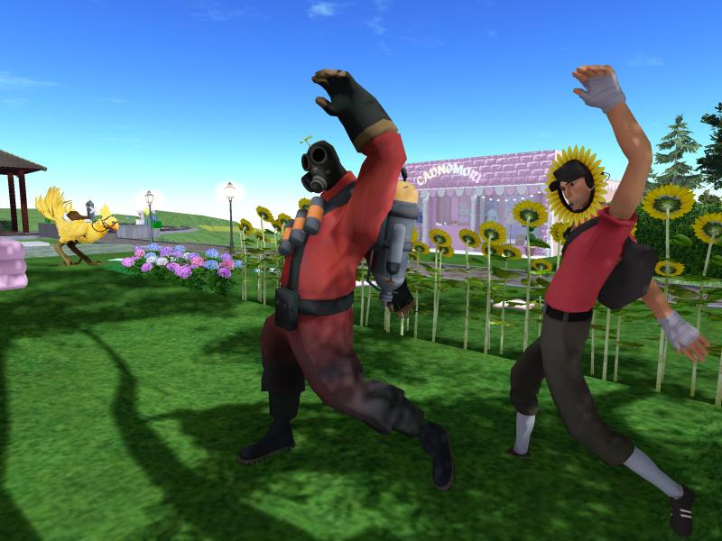 A compressed screenshot from Second Life of my adventures.