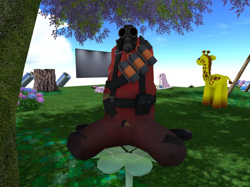 A compressed screenshot from Second Life of my adventures.