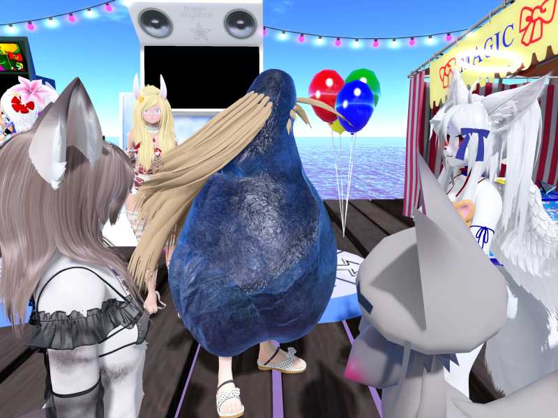 A compressed screenshot from Second Life of my adventures.