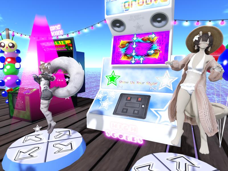 A compressed screenshot from Second Life of my adventures.