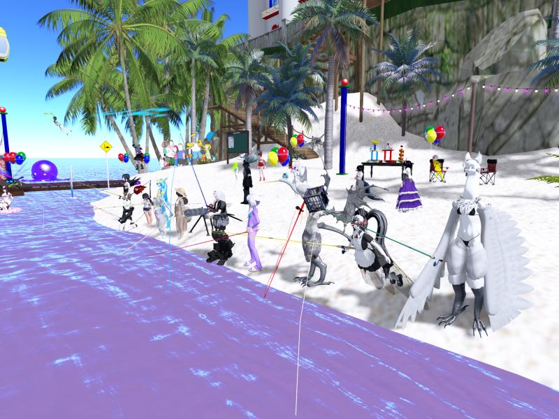 A compressed screenshot from Second Life of my adventures.