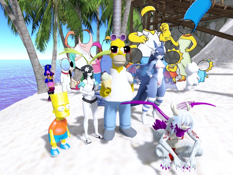 A compressed screenshot from Second Life of my adventures.