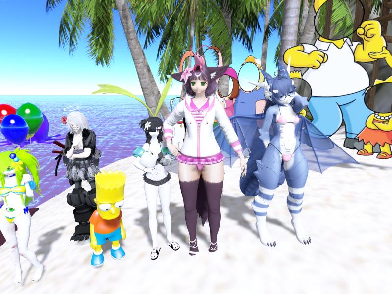 A compressed screenshot from Second Life of my adventures.