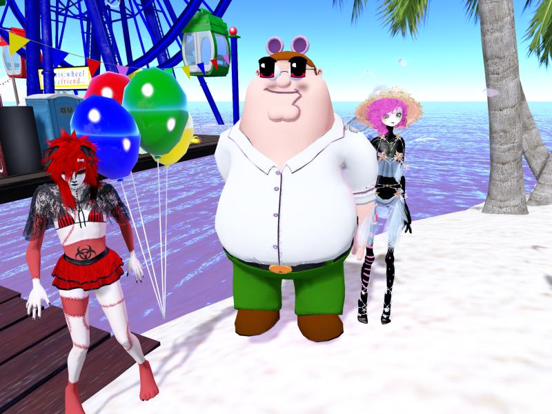 A compressed screenshot from Second Life of my adventures.