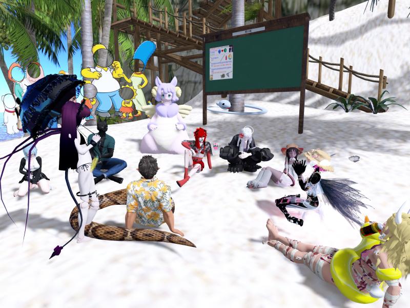 A compressed screenshot from Second Life of my adventures.