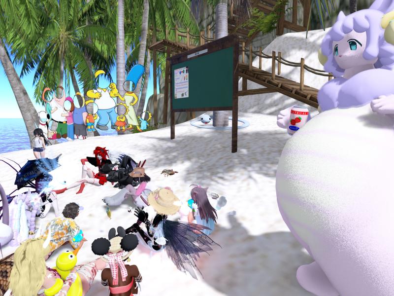 A compressed screenshot from Second Life of my adventures.