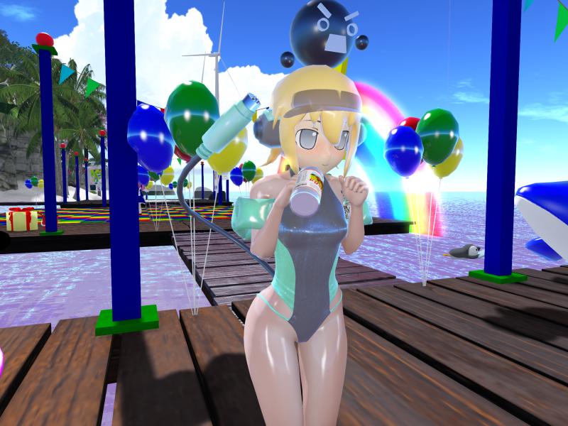 A compressed screenshot from Second Life of my adventures.