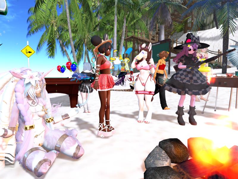 A compressed screenshot from Second Life of my adventures.