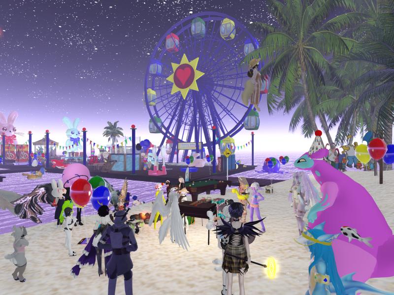 A compressed screenshot from Second Life of my adventures.